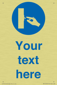 Custom Use Switch Sign